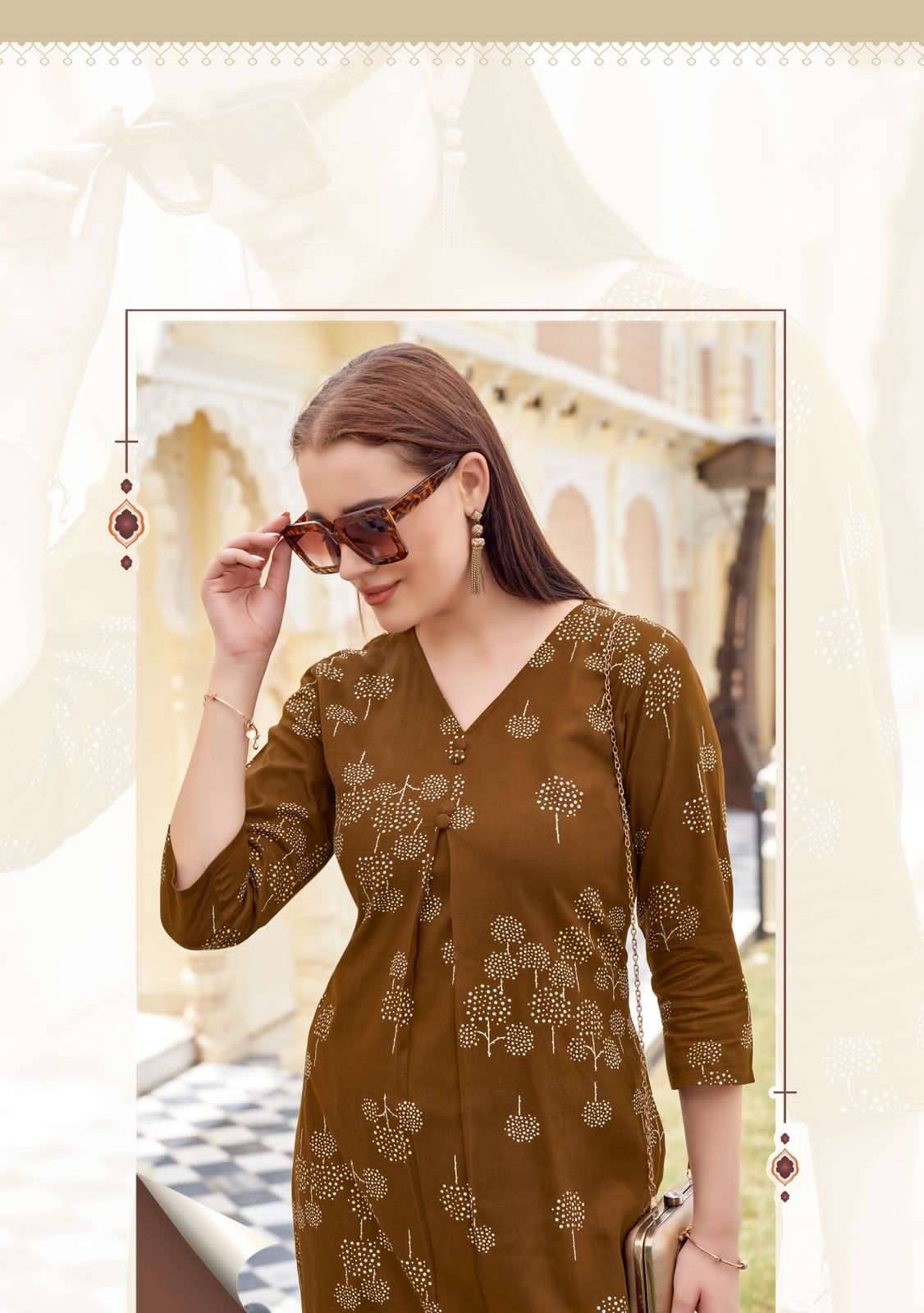  Floral Style By Mittoo 2001 To 2006 Series Beautiful Festive Suits Colorful Stylish Cotton Kurtis At Wholesale Price